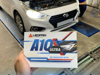 LẮP CHÂN BÓNG H CHO HYUNDAI ACCENT – GIỮ NGUYÊN ZIN, TĂNG CHẤT LƯỢNG ÁNH SÁNG CÙNG  LEDPRO A10 ULTRA