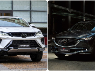 So kè Toyota Fortuner và Mazda CX-8: Chọn SUV khung gầm rời hay crossover 7 chỗ?