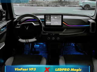 VinFast VF3 nâng cấp led nội thất LEDPRO Magic