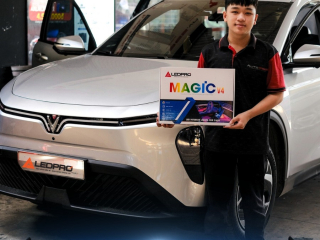 VinFast Limo Green nâng cấp led nội thất LEDPRO Magic
