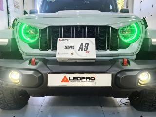 ĐỘ BI GẦM CHO JEEP WRANGLER RUBICON – NÂNG CẤP ÁNH SÁNG VỚI LEDPRO A9 NEW