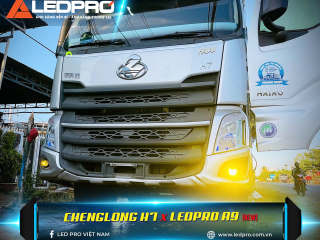 Độ Đèn Bi Gầm Cho Xe Tải CHENGLONG H7 Với LEDPRO A9 NEW 