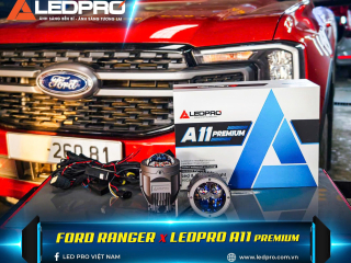 Ford Ranger Nâng Cấp Đèn Bi Gầm LEDPRO A11 PREMIUM