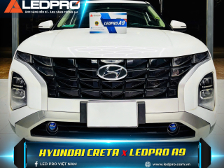 HYUNDAI CRETA Nâng Cấp Đèn Bi Gầm LEDPRO A9 NEW