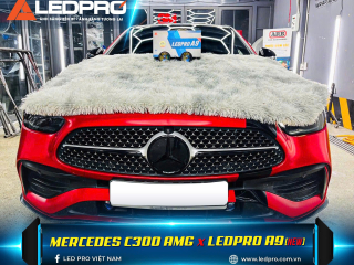 Mercedes C300 AMG Nâng Cấp Đèn Bi Gầm LEDPRO A9 NEW