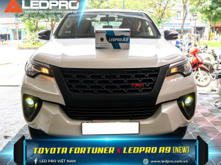Toyota Fortuner Nâng Cấp Đèn Bi Gầm LEDPRO A9 NEW