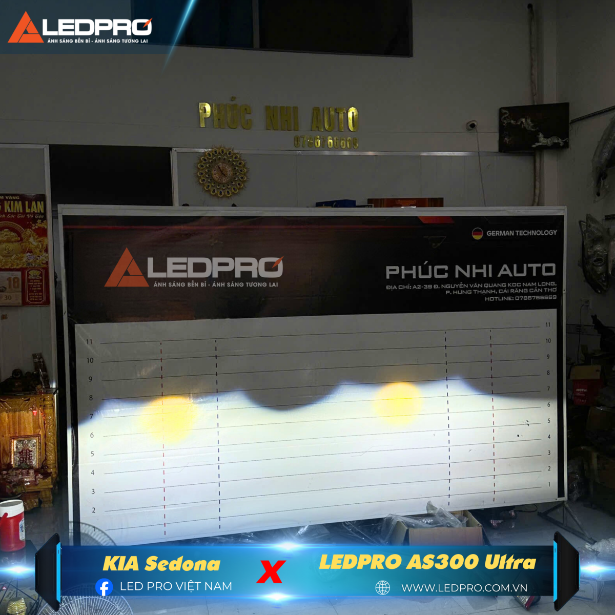 Chế độ pha của LEDPRO AS300 Ultra