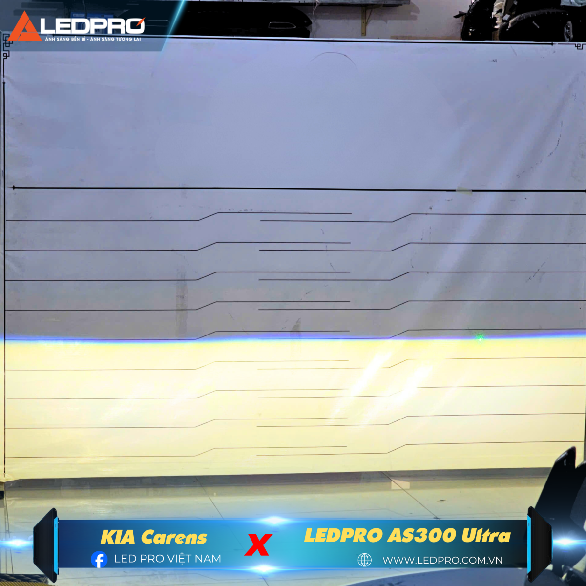 Ánh sáng mang lại hoàn hảo từ mặt cắt phẳng, độ sắc nét và bám đường của AS300 Ultra