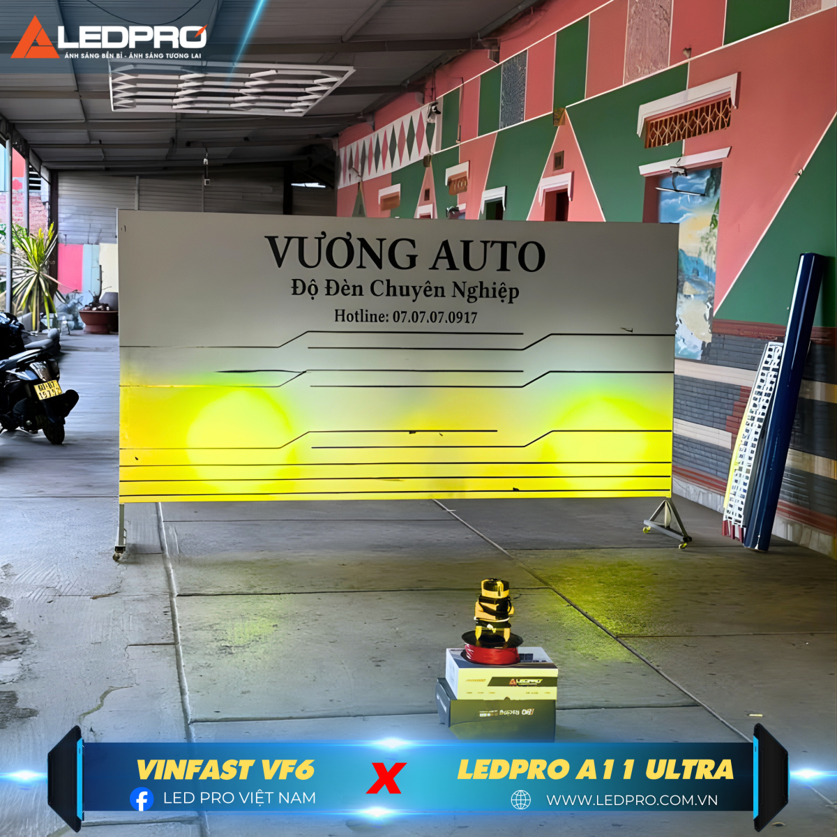 Ánh sáng cực sáng, mịn và độ bám đường hàng đầu xứng tầm giải pháp nâng cấp ánh sáng đỉnh cao