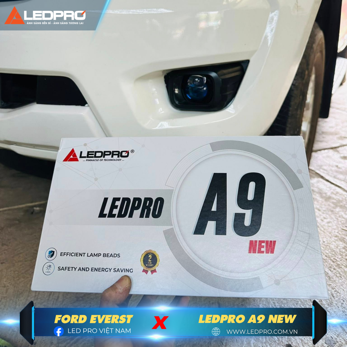 LEDPRO A9 New chính là giải pháp tăng sáng tuyệt vời cho ô tô hiện nay