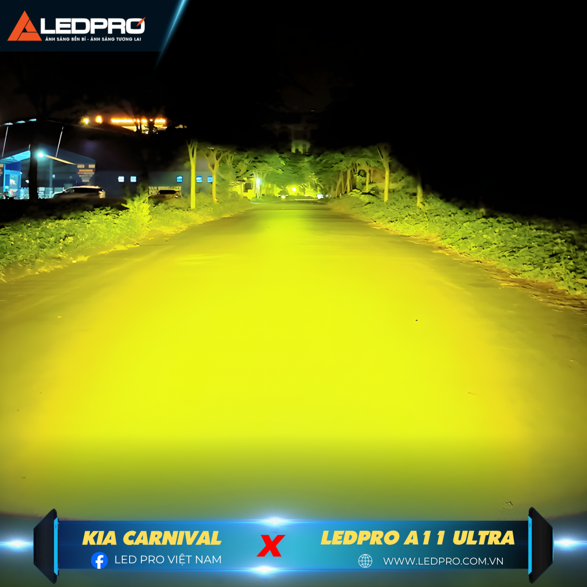 Ánh sáng 3 nhiệt màu, cực mạnh, cực mịn và độ bám đường cực tốt