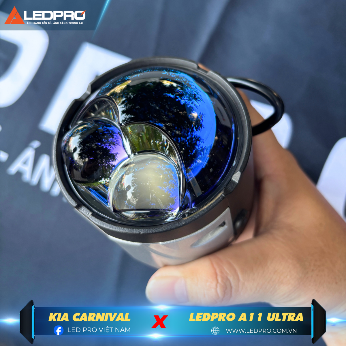 Bi gầm LEDPRO A11 Ultra chính là bi gầm hàng đầu với thị trường với ánh sáng chuẩn cho ô tô