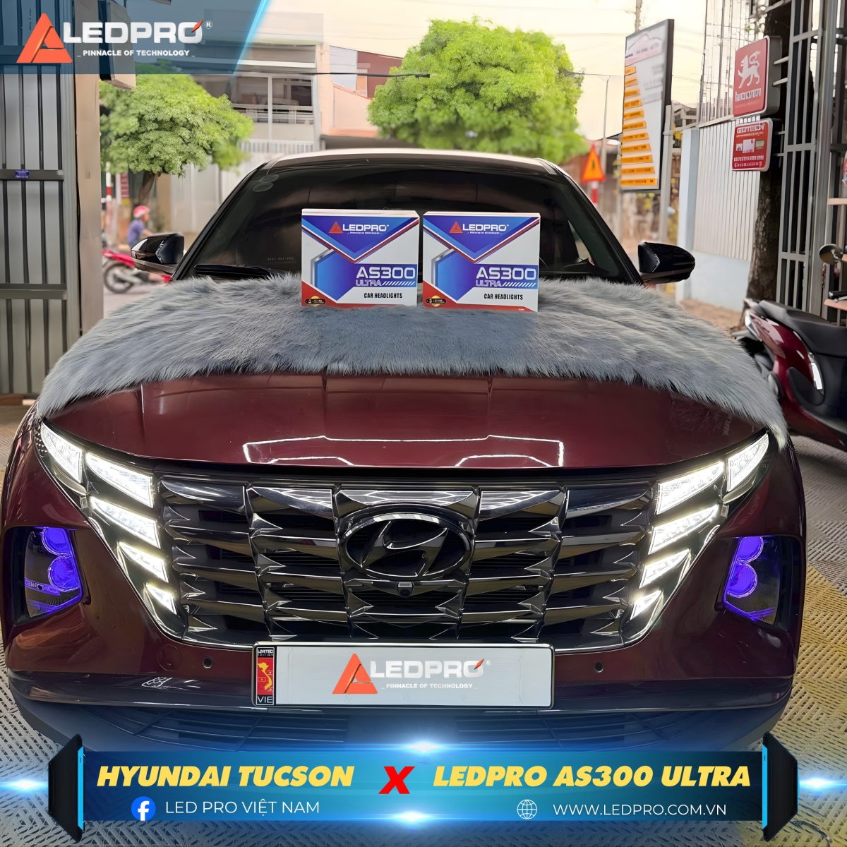 Tucson được khai nhãn ánh sáng với 2 siêu phẩm bi pha LEDPRO AS300 ULTRA