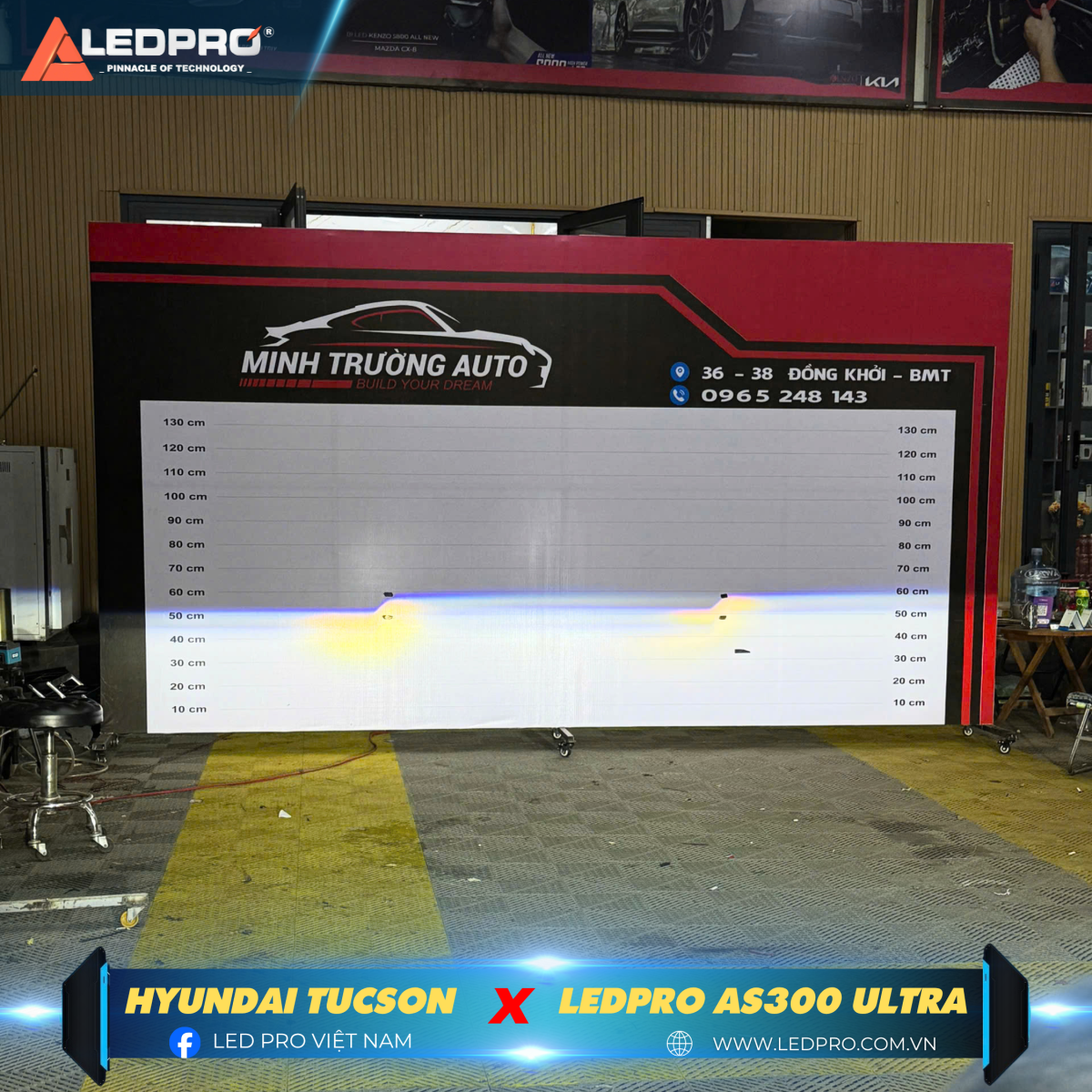 Chất lượng ánh sáng cao cấp, với hiệu quả tuyệt vời cho tầm nhìn của người lái