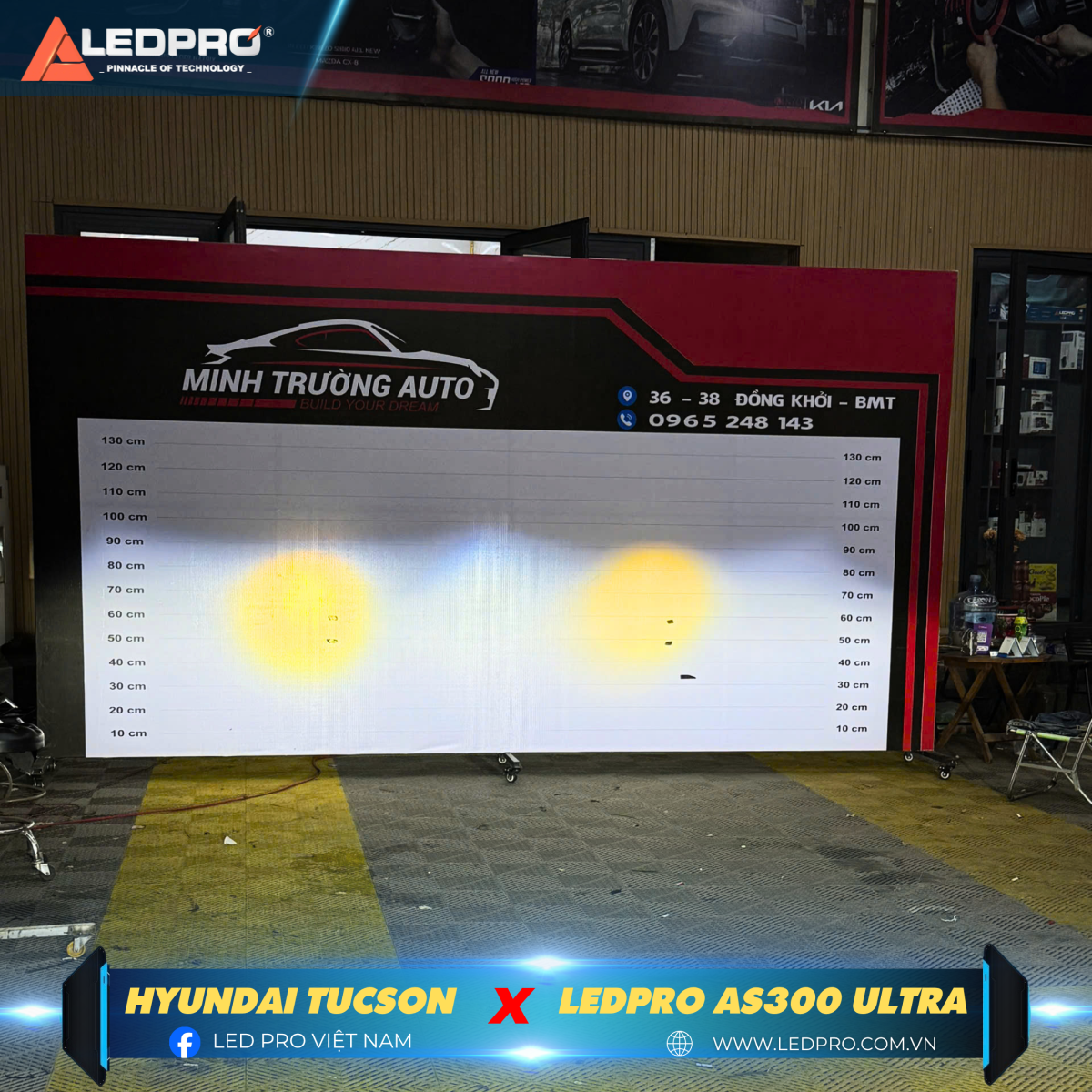 Ánh sáng có độ sáng cao, cực bám đường, giảm thiểu điểm mù và không gây chói xe đối diện 