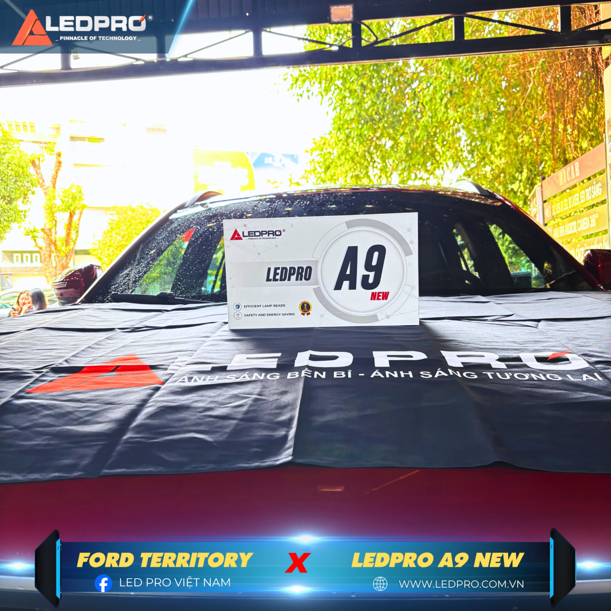 Ford Territory cần một nguồn ánh sáng mạnh mẽ để vượt mọi hành trình