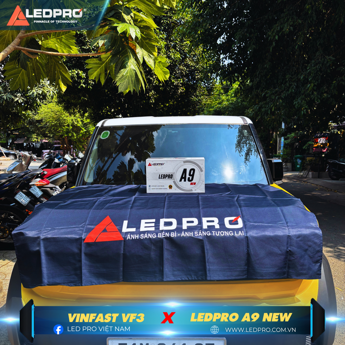 LEDPRO A9 NEW là nâng cấp hoàn hảo cho VF3 với ánh sáng chất lượng top đầu