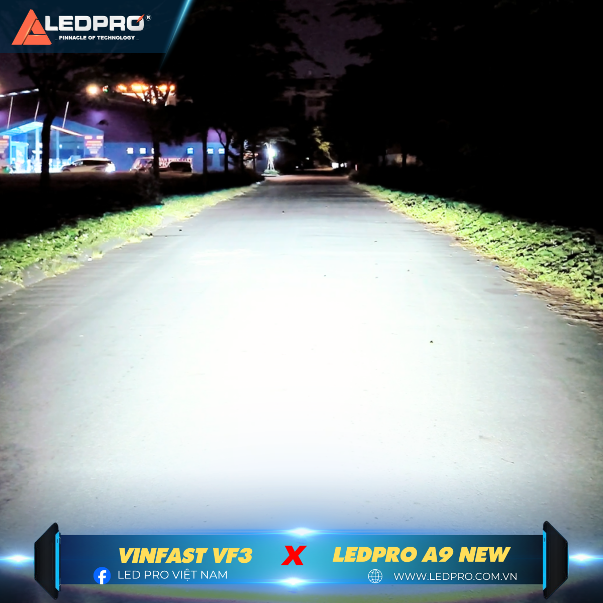 Ánh sáng 3 nhiệt màu mạnh mẽ, nâng cấp vượt bậc cho VF3 vốn đèn còn tối