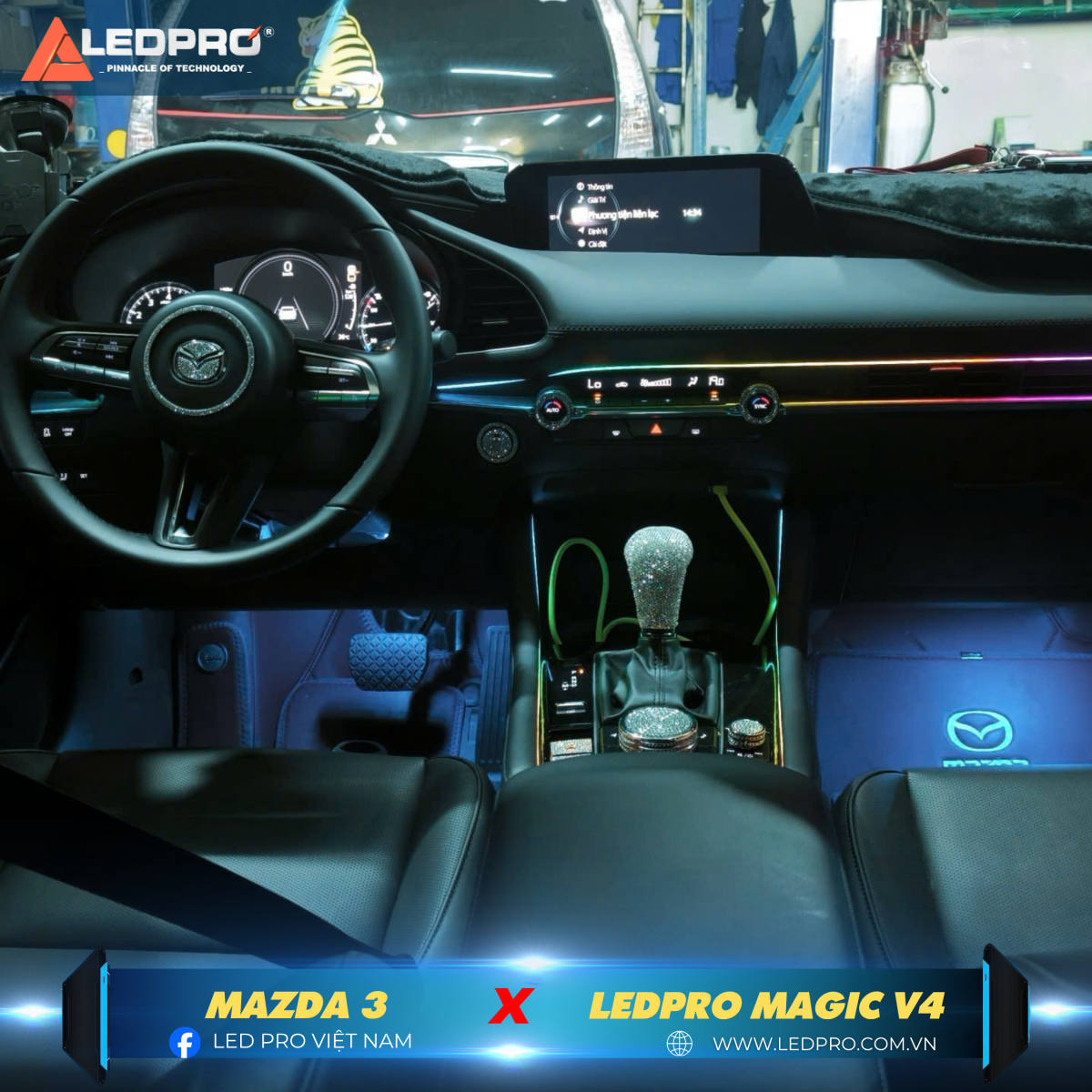 LEDPRO Magic V4 sẽ biến không gian xe bạn trở nên khác biệt và sống động