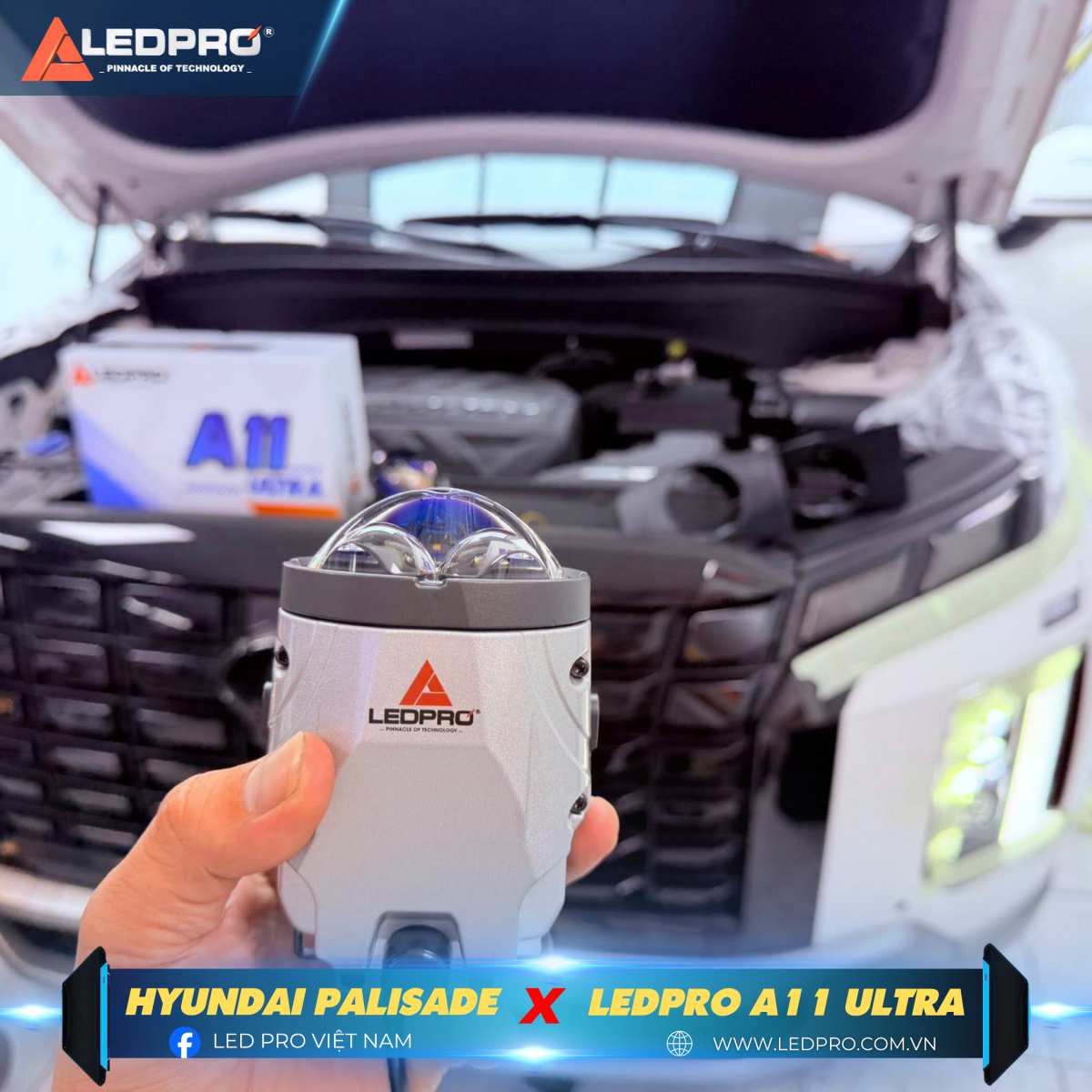 LEDPRO A11 ULTRA là sản phẩm bi gầm top đầu với ánh sáng chuẩn sắc nét cho Palisade