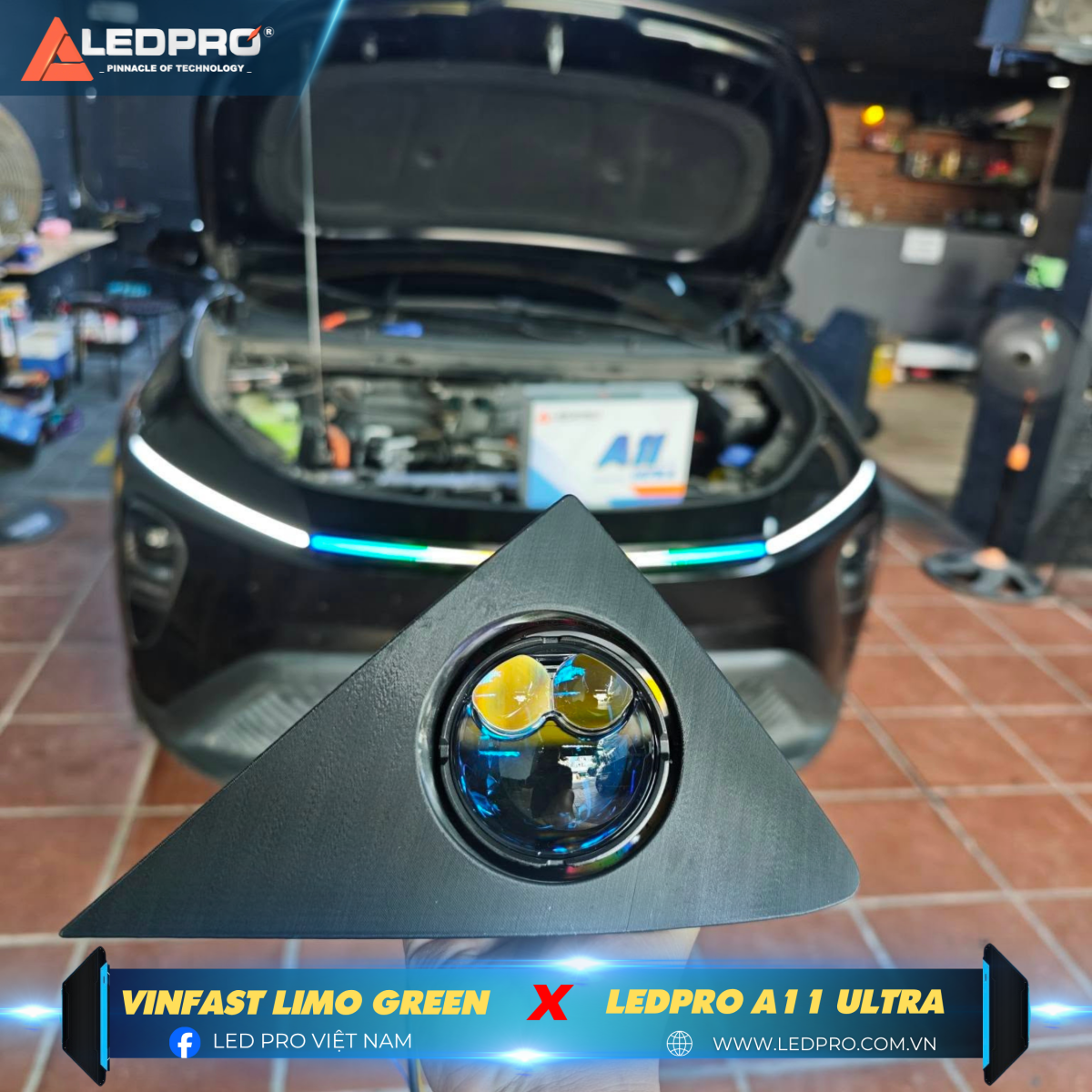 LEDPRO A11 Ultra là mẫu bi gầm 3 inch hội tụ công nghệ chiếu sáng hàng đầu thị trường