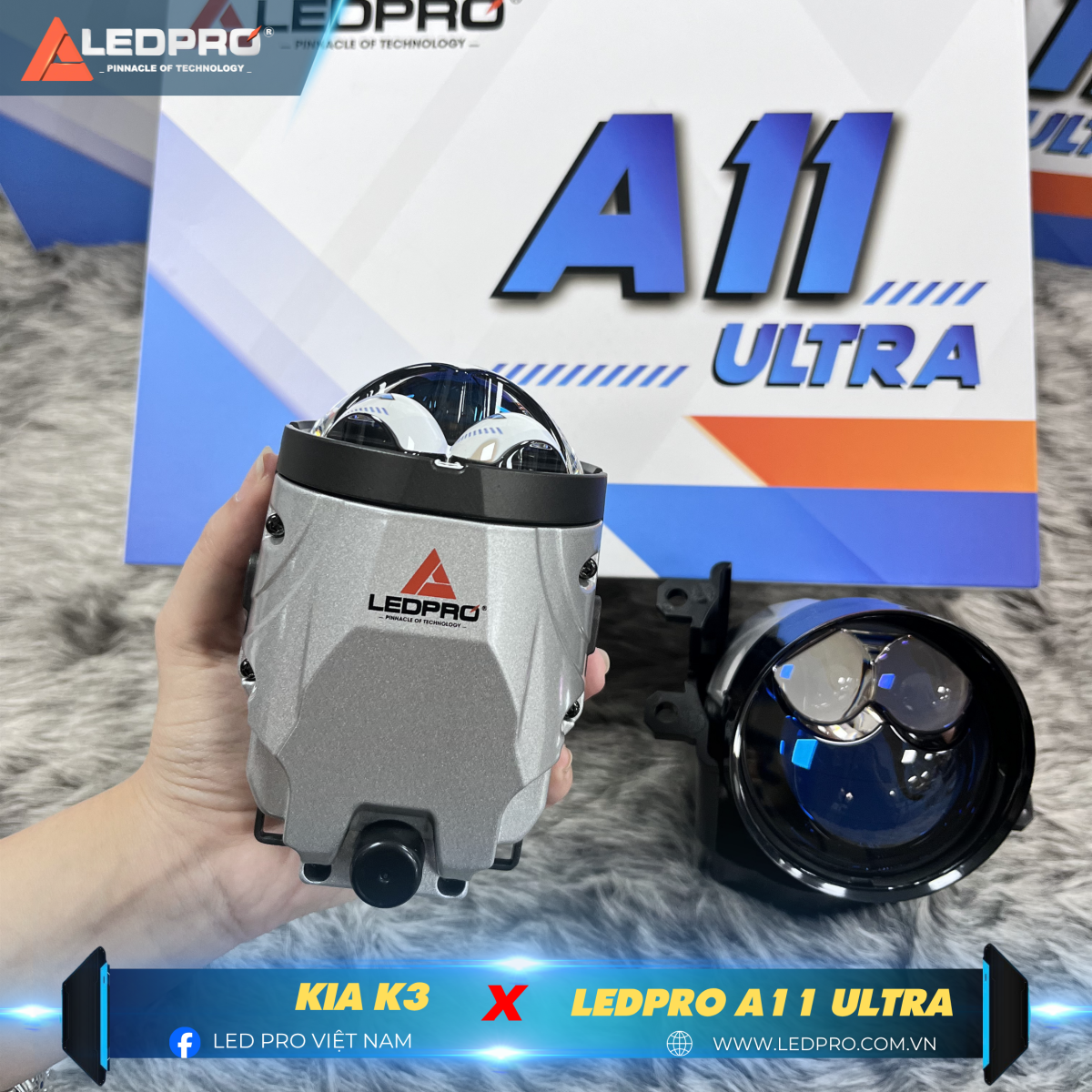 Bi gầm Ledpro A11 Ultra với công nghệ Double Laser