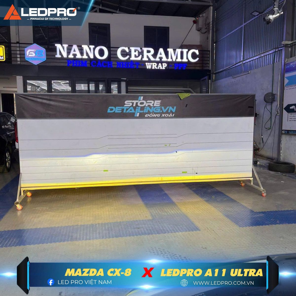 Ánh sáng trực tiếp phát ra từ bi gầm A11 Ultra