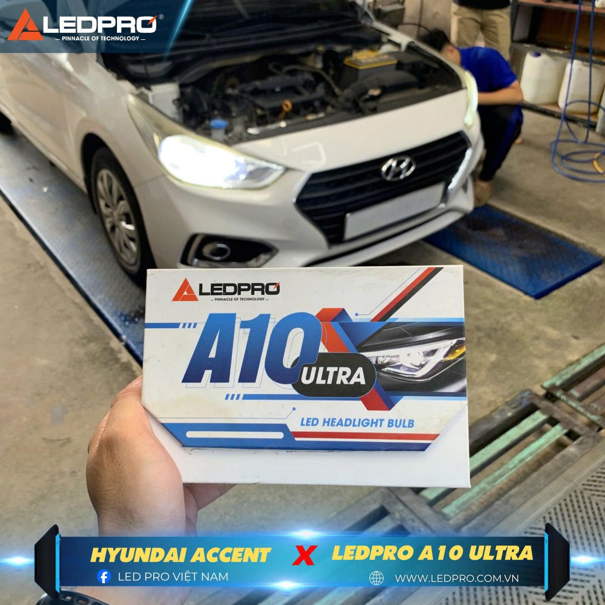 Ledpro A10 Ultra là sự lựa chọn hoàn hảo khi vẫn đáp ứng được khả năng chiếu sáng nhưng vẫn giữ được thiết kế đèn xe