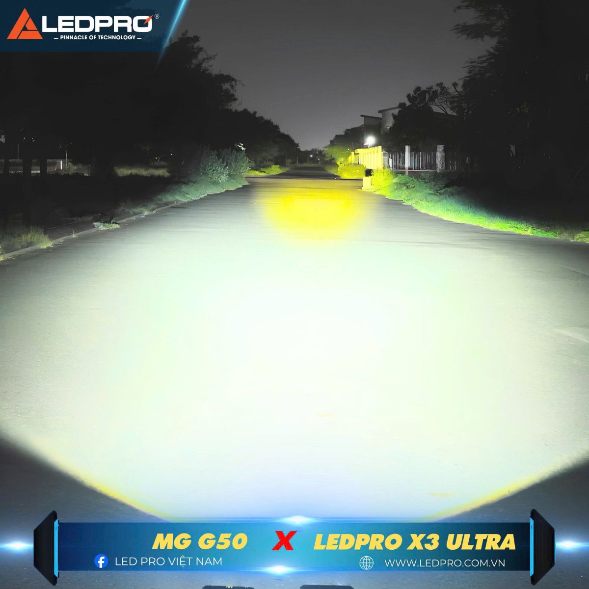 Ánh sáng Pha từ Ledpro X3 Ultra
