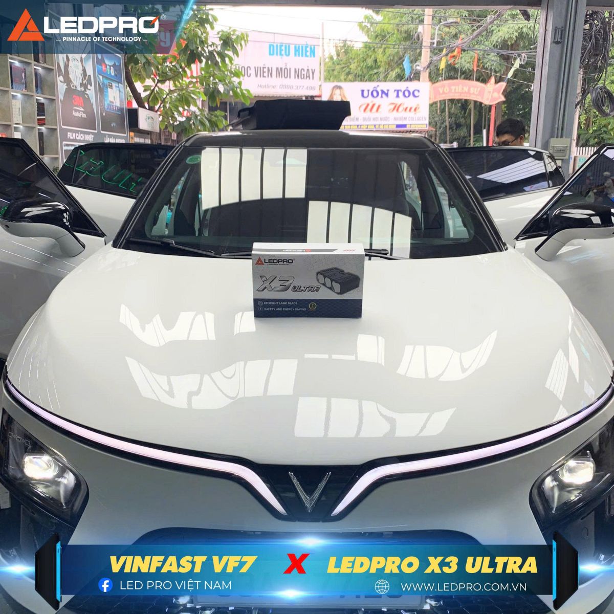 SUV VinFast VF7 lựa chọn nâng cấp đèn trợ sáng Ledpro X3 Ultra - Nâng cao trải nghiệm đi đêm