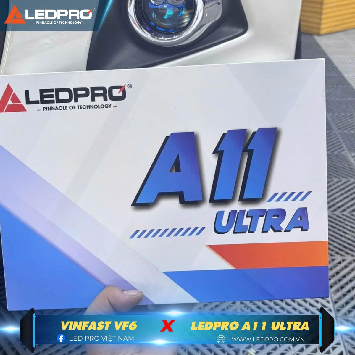 Ledpro A11 Ultra là giải pháp mang đến ánh sáng sắc nét, bao quát con đường tạo tầm nhìn rộng cho người lái
