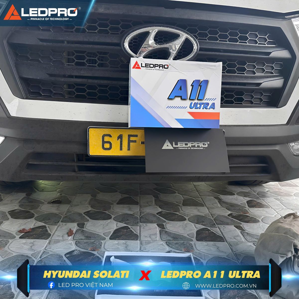 Hyundai Solati lựa chọn nâng cấp ánh sáng đi đêm với Ledpro A11 Ultra