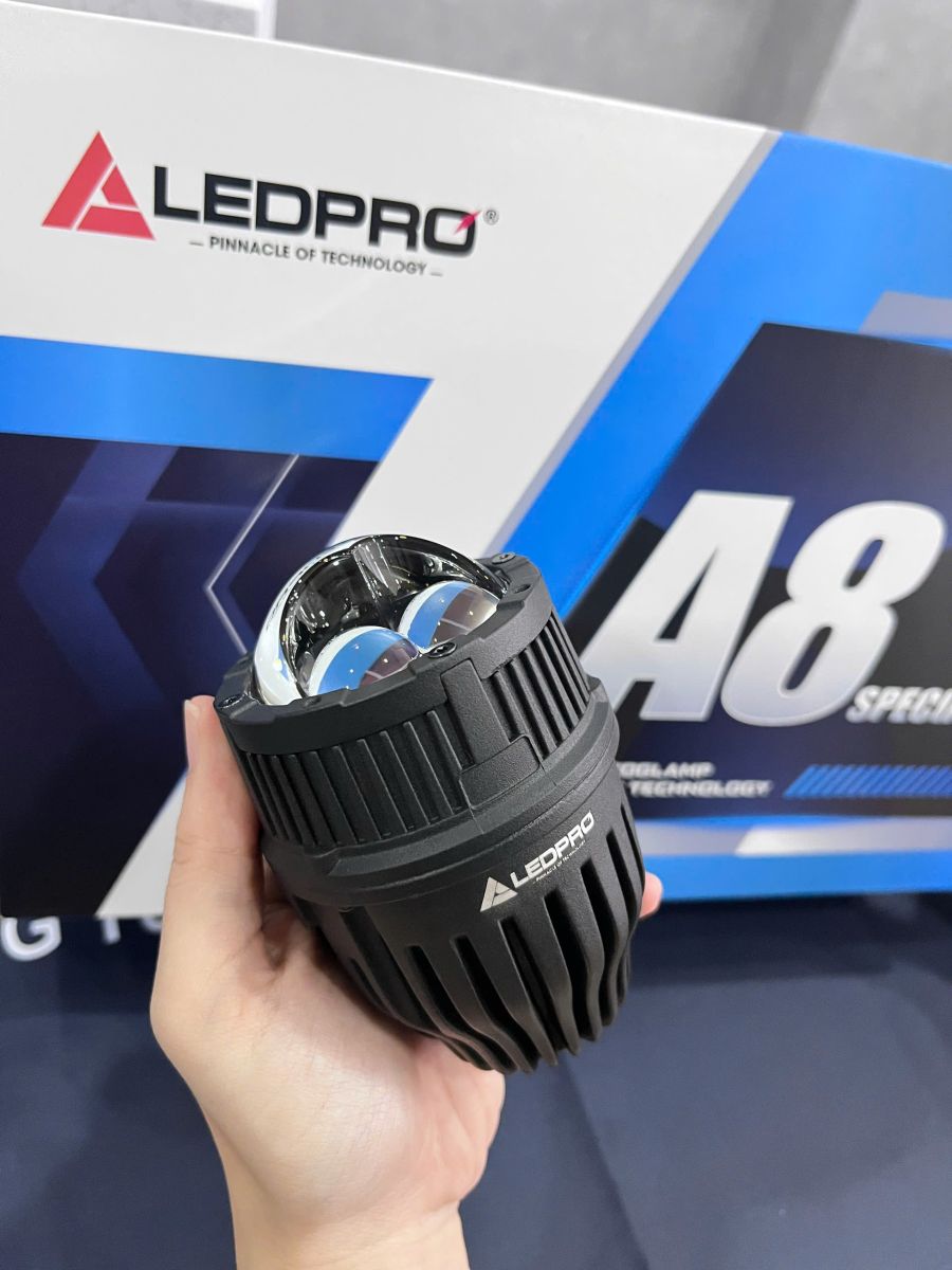 Bi gầm Ledpro A8 có thiết kế 2 inch nhỏ gọn phù hợp với những dòng xe có hốc đèn nhỏ