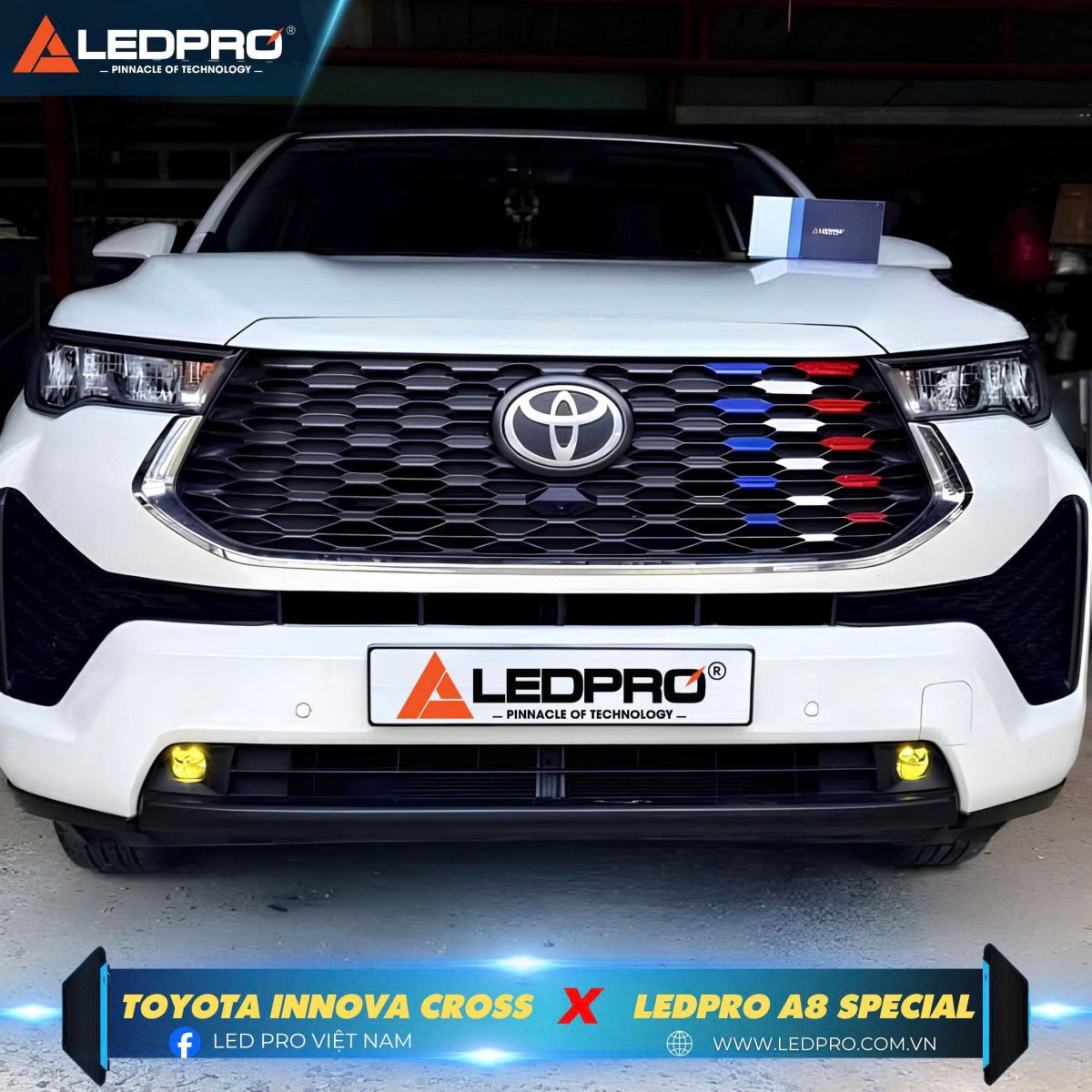 Toyota Innova Cross lắp đặt bi gầm Ledpro A8 Special