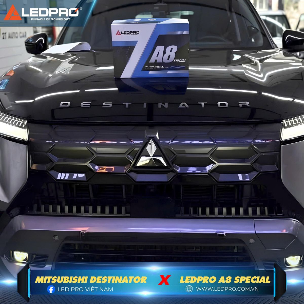 Mitsubishi Destinator lắp đặt bi gầm LEDPRO A8 Special