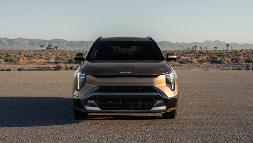 Phần thiết kế đầu xe của Kia Niro 2027. Ảnh: Kia