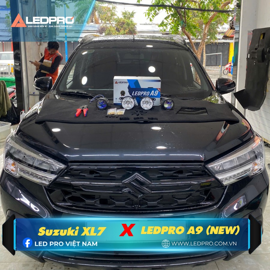 Suzuki XL7 lắp bi gầm tăng sáng A9 New