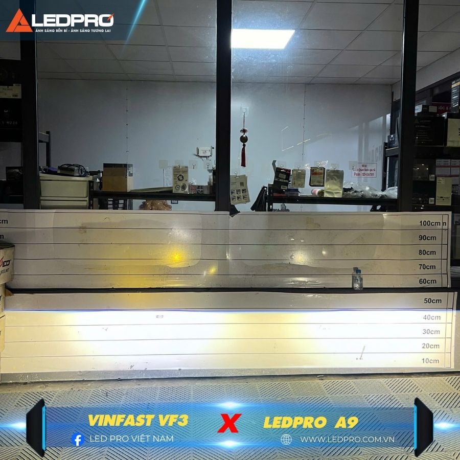 LEDPRO A9 New mang lại ánh sáng 3 nhiệt màu, cực kì bám đường và độ phủ cực tốt