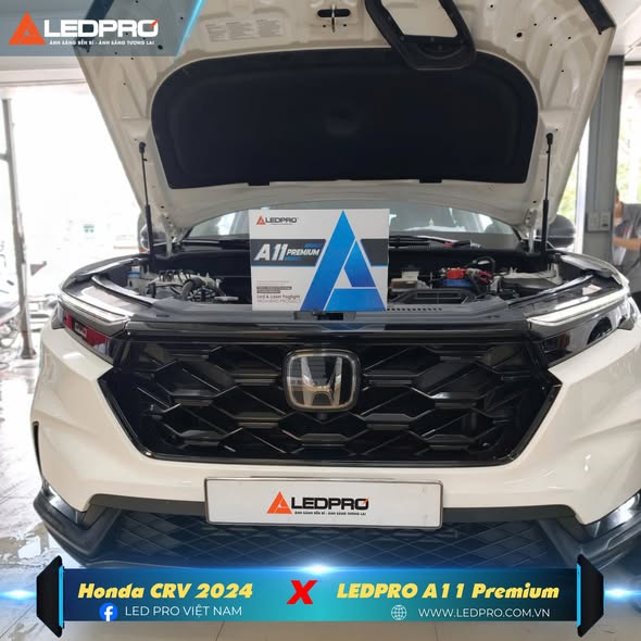 Honda CRV nâng cấp bi gầm LEDPRO A11 Premium cho ánh sáng cực sáng, cực an toàn