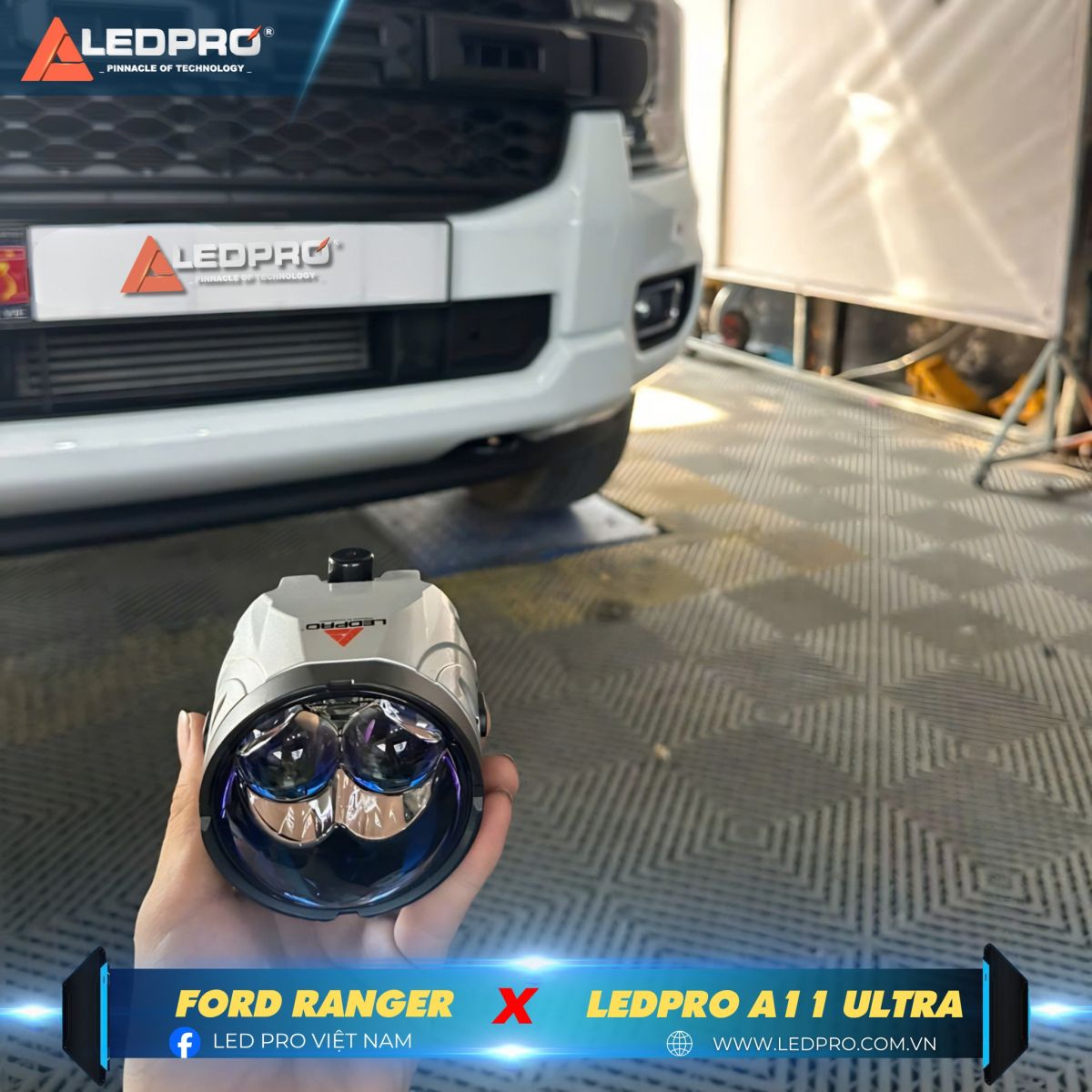 LEDPRO A11 ULTRA - Bi gầm 3 inch chuẩn sáng hàng đầu, ánh sáng hiệu quả top đầu