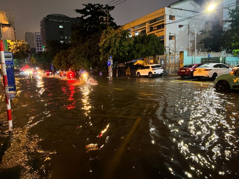 Khu vực miền Trung cảnh báo có nguy cơ ngập úng. Ảnh: Trần Thi