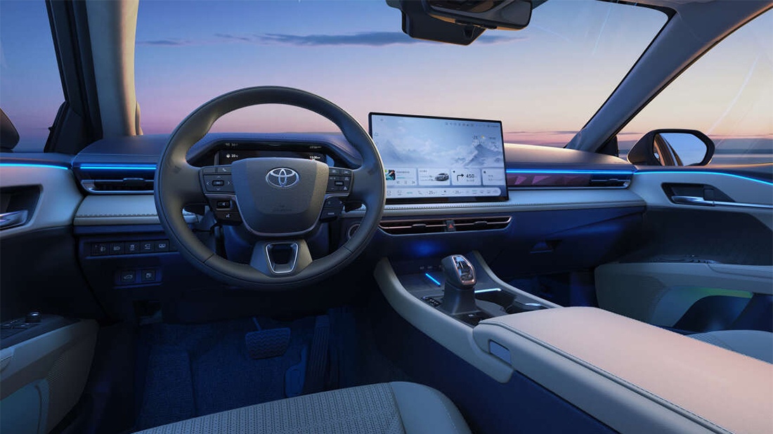 Màn hình trung tâm cỡ lớn được trang bị trên Toyota Camry 2027. Ảnh: Sưu tầm