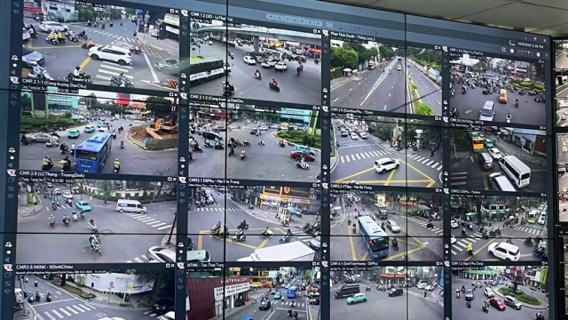 Hệ thống camera AI phủ rộng khắp đường phố. Ảnh: Sưu tầm