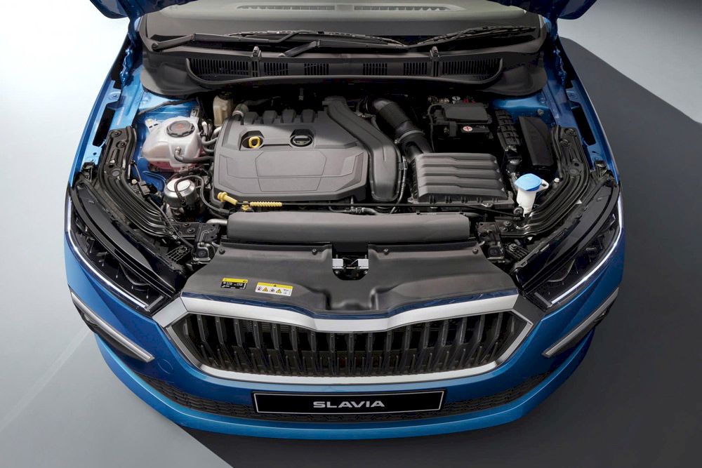 Động cơ Slavia tuy nhỏ trên thông số nhưng không thể gọi là yếu. Ảnh: Skoda Hà Nội