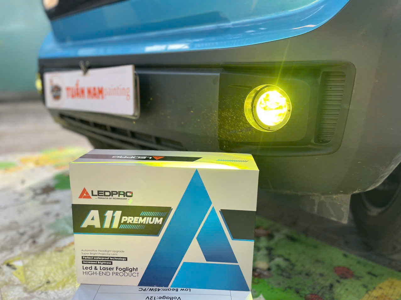 Xe điện VF3 và bộ đèn cao cấp nhất, LEDPRO A11 Premium